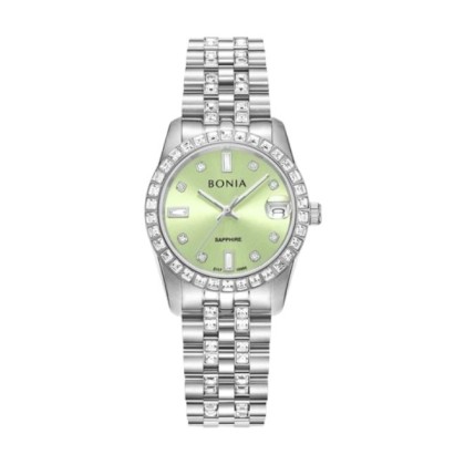 Bonia Elegance BNB10950-3397S Green Dial Stainless Steel Women Watch  